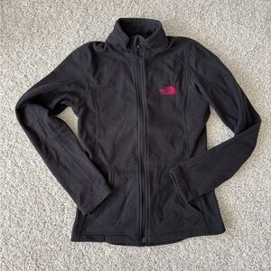 The North Face women fleece | hot pink & black full zip